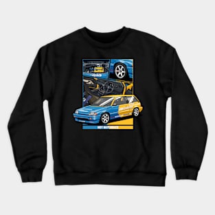 Modern Expressive Dual Tone hatchback modification Crewneck Sweatshirt